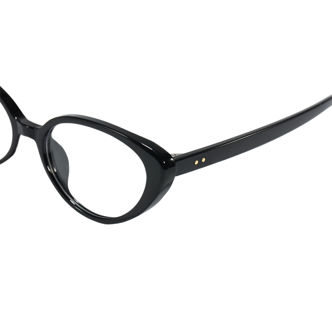 End piece detail of Petra office siren cat eye tr90 eyeglasses in black. SPU: CR0382601