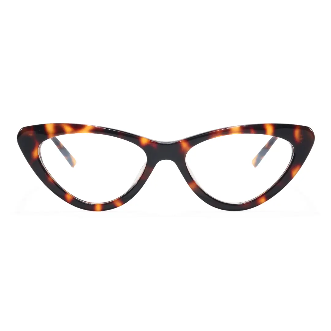Front view of Niagara vintage cat eye tr90 eyeglasses CR0642302 in tortoise
