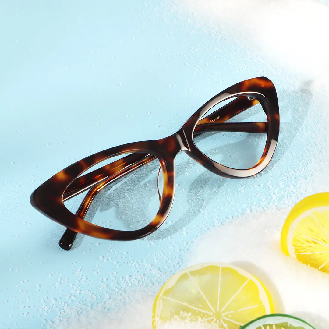Scene view of Niagara vintage cat eye tr90 eyeglasses CR0642302 in tortoise