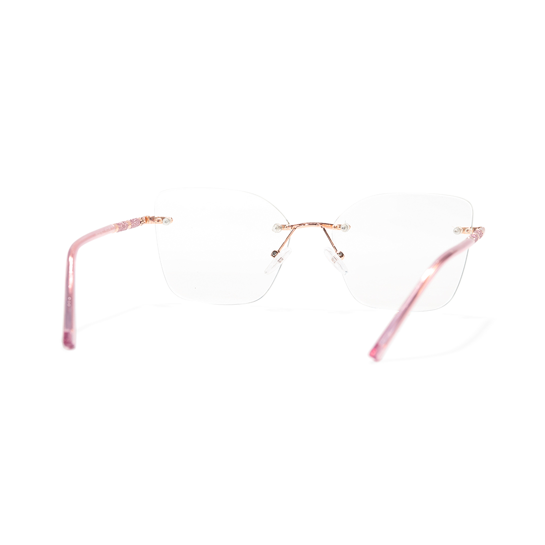 Back view of Martina cat eye tr90 eyeglasses CX0092507 in pink