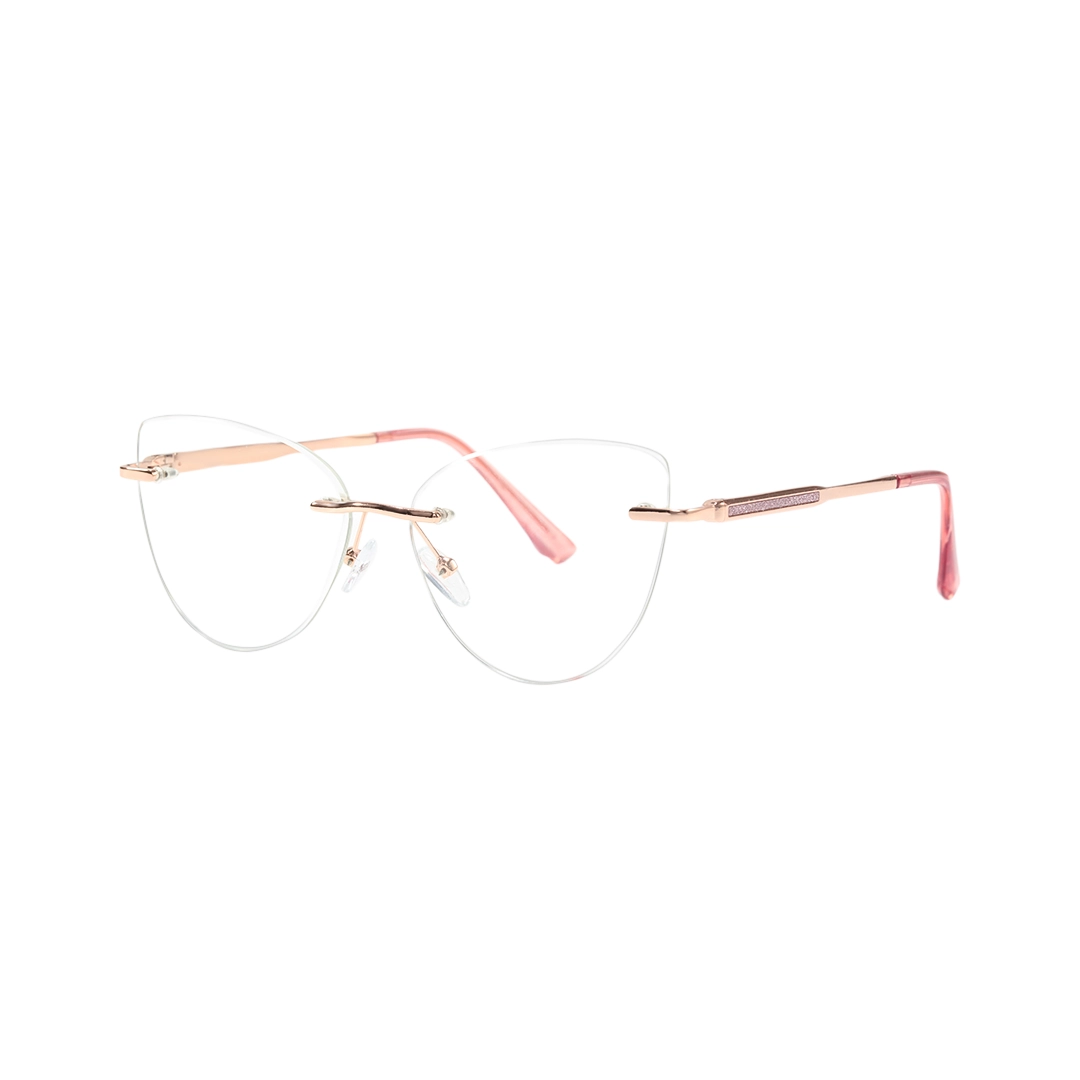 Angle view of Prima cat eye tr90 eyeglasses CX0102507 in pink
