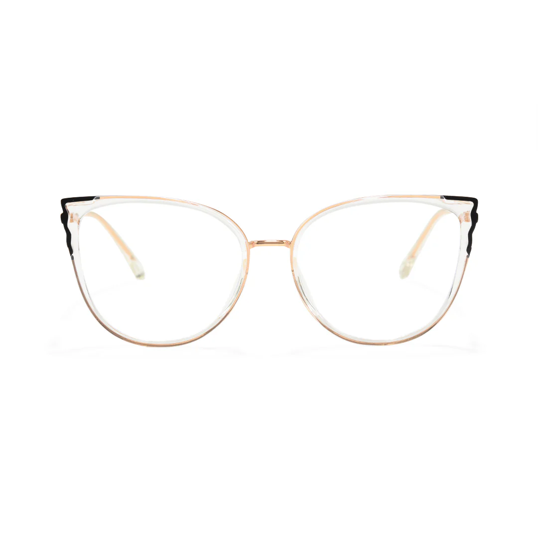 Front view of Enna cat eye tr90 eyeglasses CX0442504 in clear