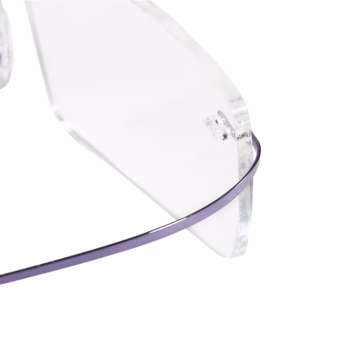 Frame detail view of Kaida rectangle metal eyeglasses EM0172605 in purple