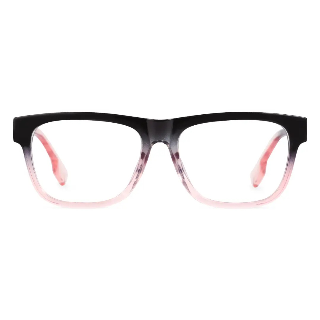 Front view of Amant rectangle pc eyeglasses EP0072209 in twotone