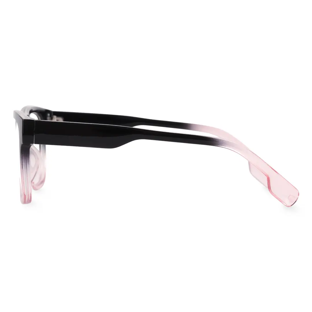 Side view of Amant rectangle pc eyeglasses EP0072209 in twotone