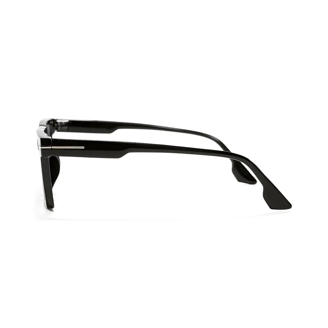 Side view of Ivan rectangle pc eyeglasses EP0102508 in black