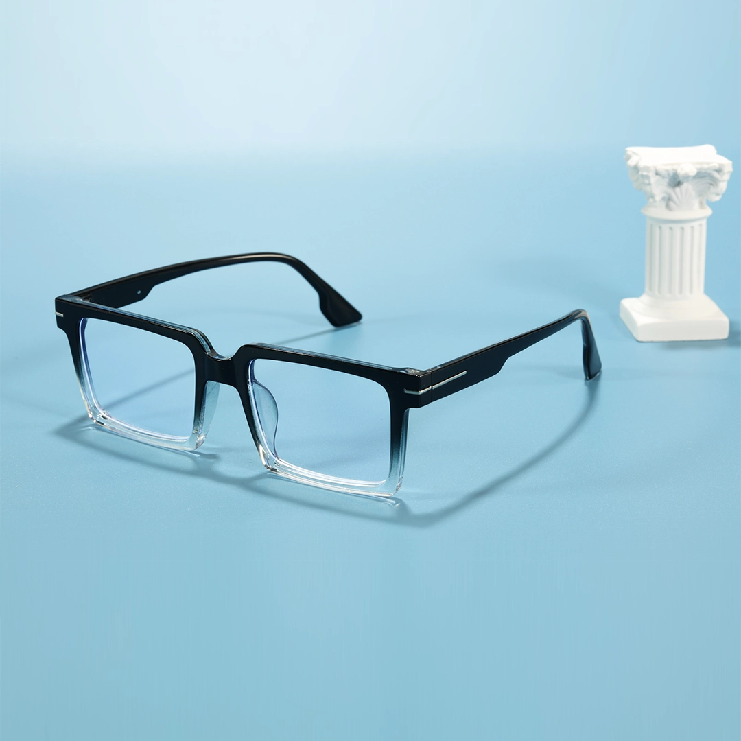 Scene view of Ivan rectangle pc eyeglasses EP0102508 in two tone