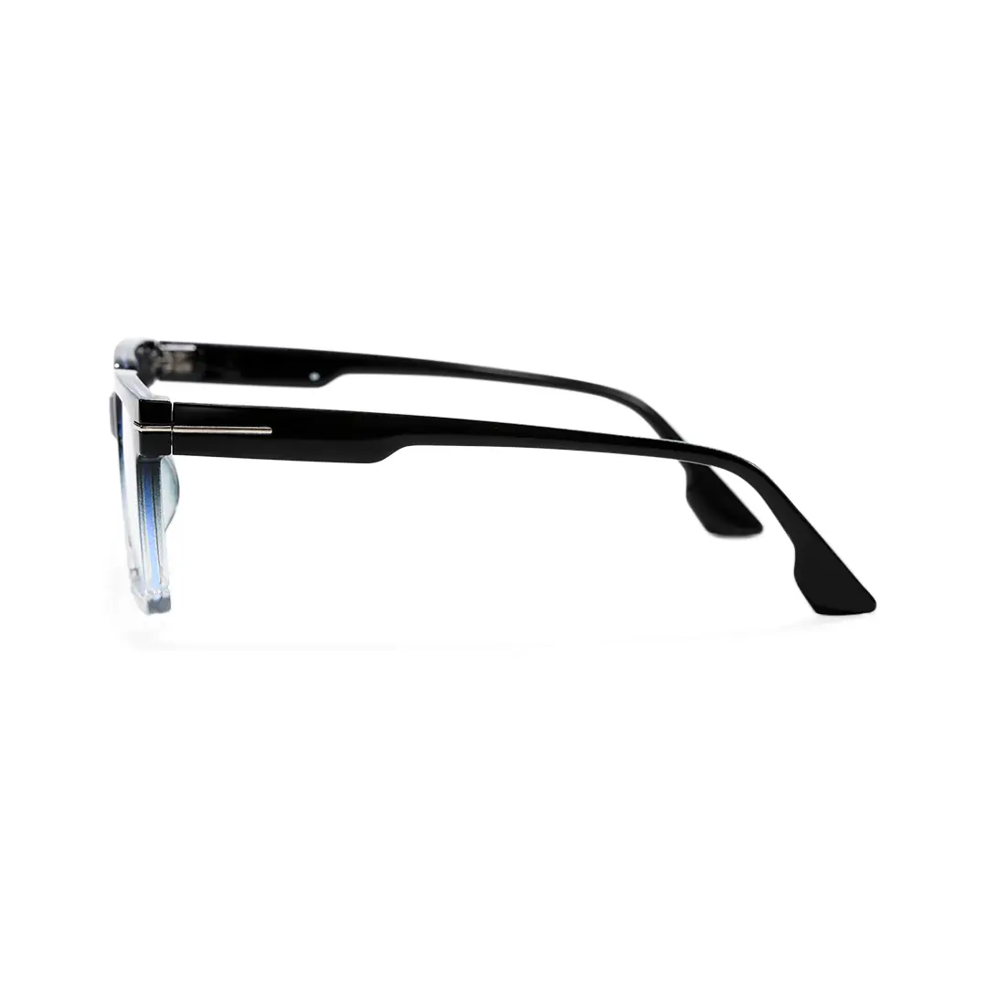 Side view of Ivan rectangle pc eyeglasses EP0102508 in two tone