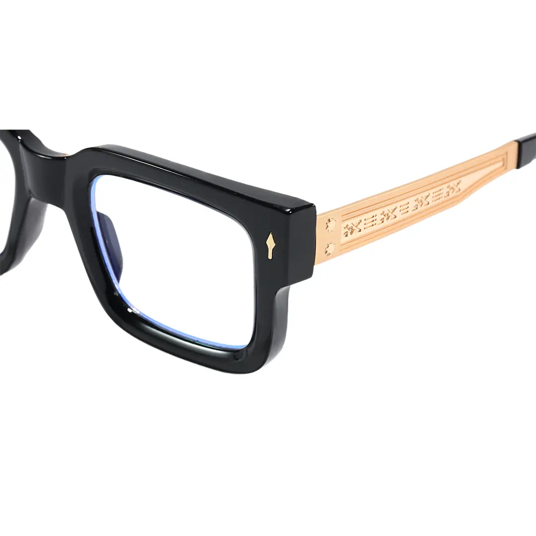 End piece detail of Torin rectangle pc eyeglasses EP0202603 in gold