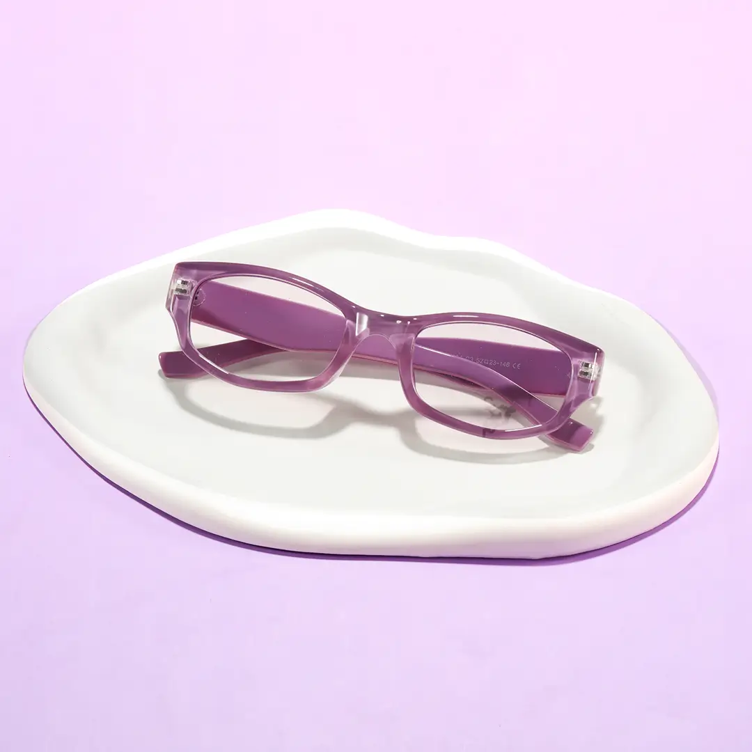 Scene view of Novella rectangle pc eyeglasses EP0342604 in purple