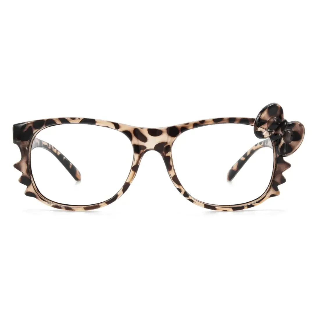 Front view of Xeno rectangle pc eyeglasses EP0362512 in tortoise