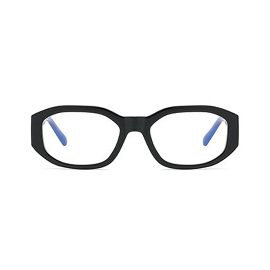 Front view of Cress y2k rectangle pc eyeglasses EP0402512 in black