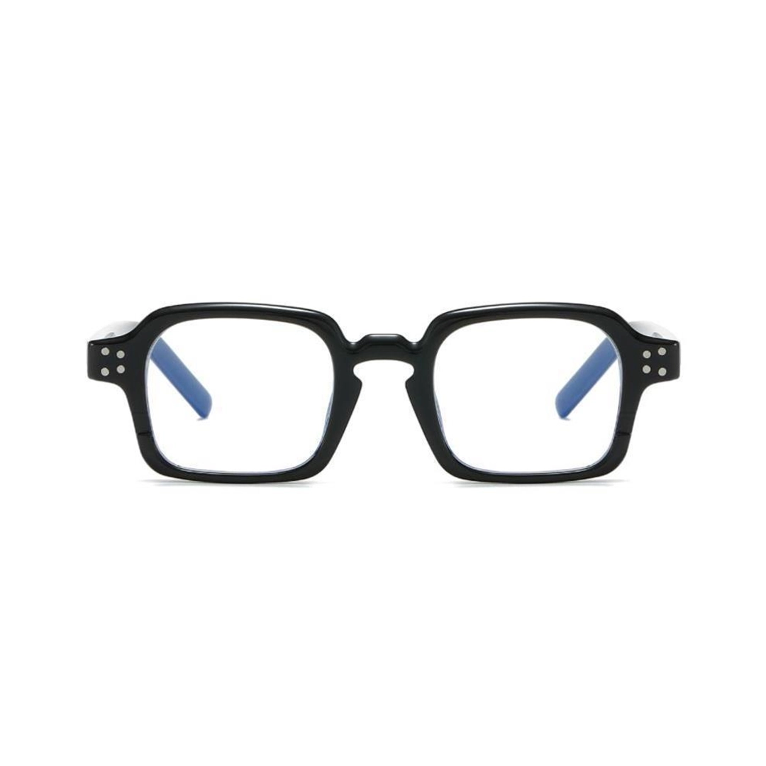Front view of Lucan vintage rectangle pc eyeglasses EP0502509 in black