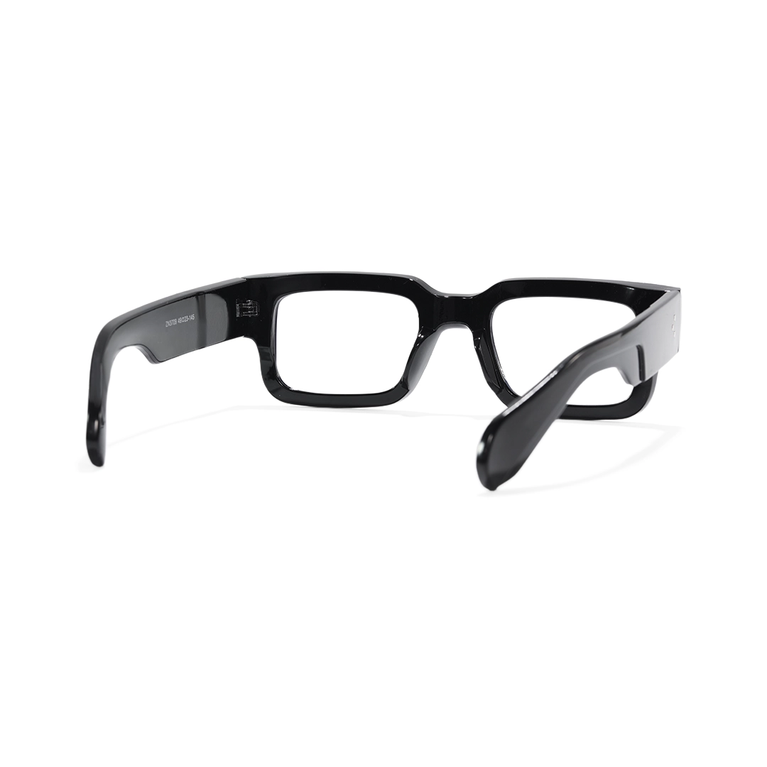 Back view of Miren fashion rectangle pc eyeglasses EP0542509 in black