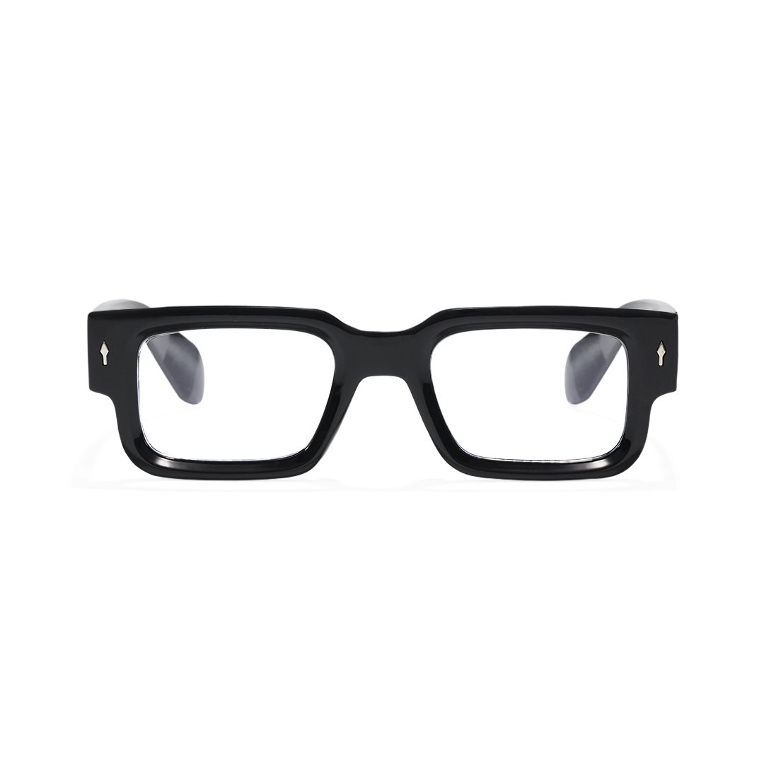 Front view of Miren fashion rectangle pc eyeglasses EP0542509 in black