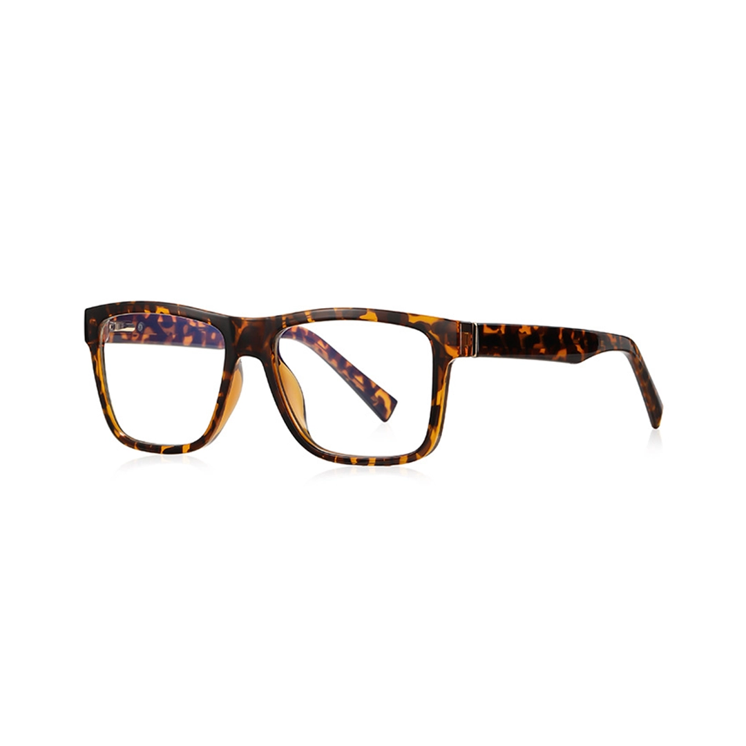 Angle view of Briony rectangle tr90 eyeglasses ER0012512 in tortoise