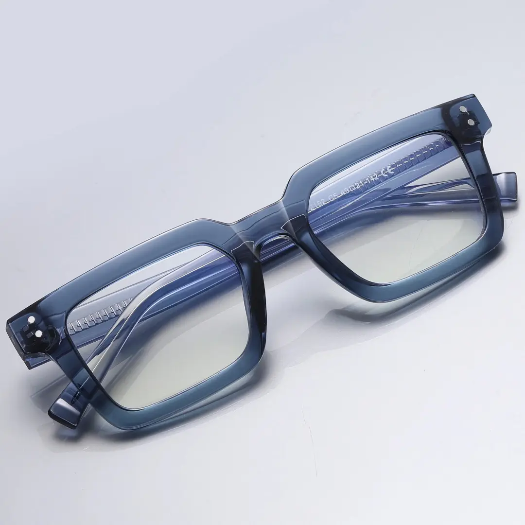 Set view of Clyde rectangle tr90 eyeglasses ER0022406 in blue