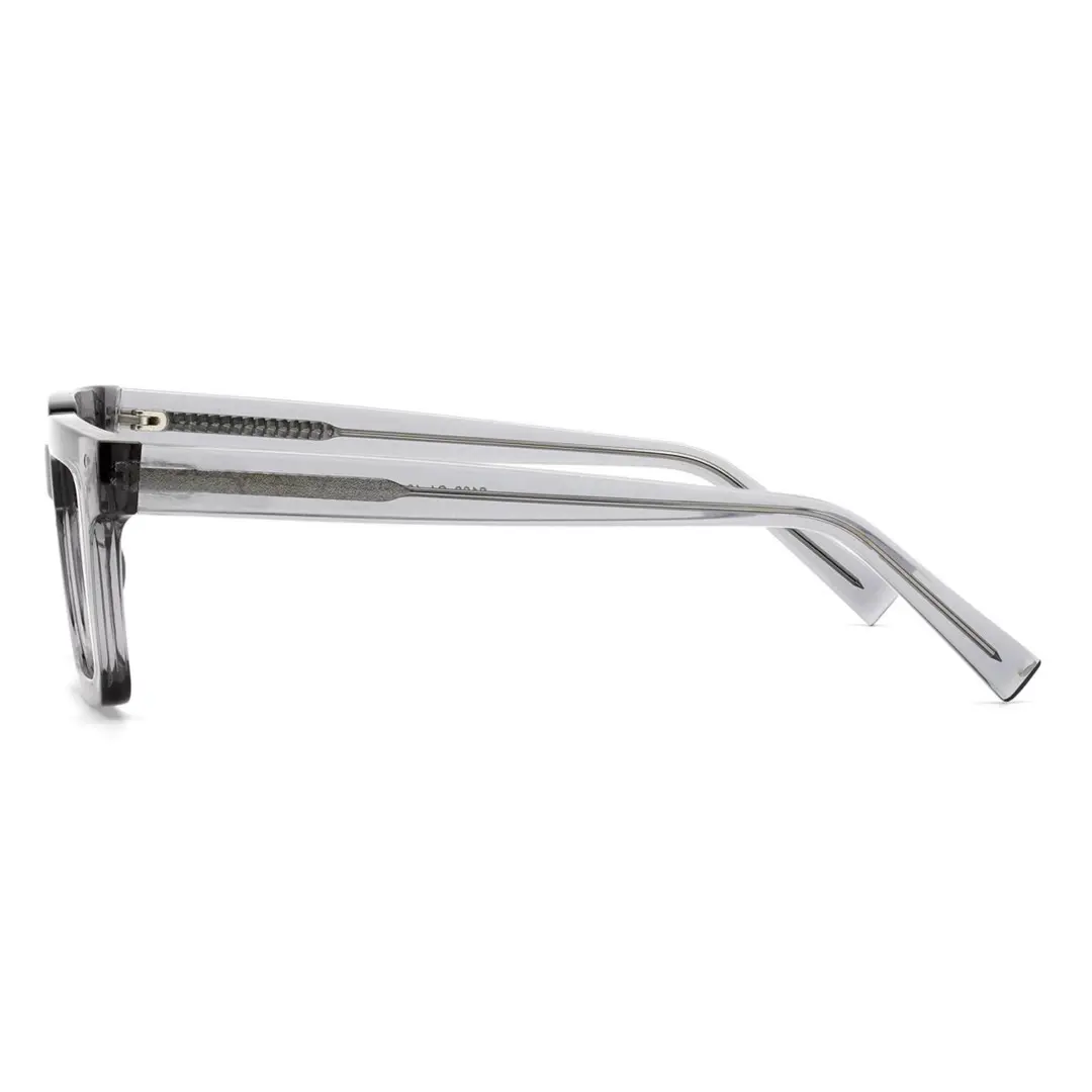 Side view of Clyde rectangle tr90 eyeglasses ER0022406 in grey