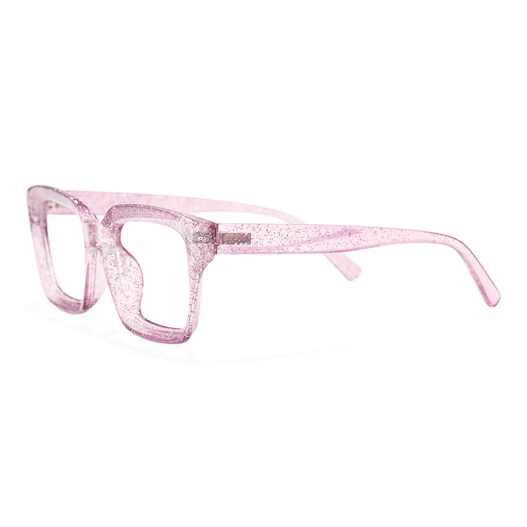 Side view of Ola rectangle tr90 eyeglasses ER0032504 in pink