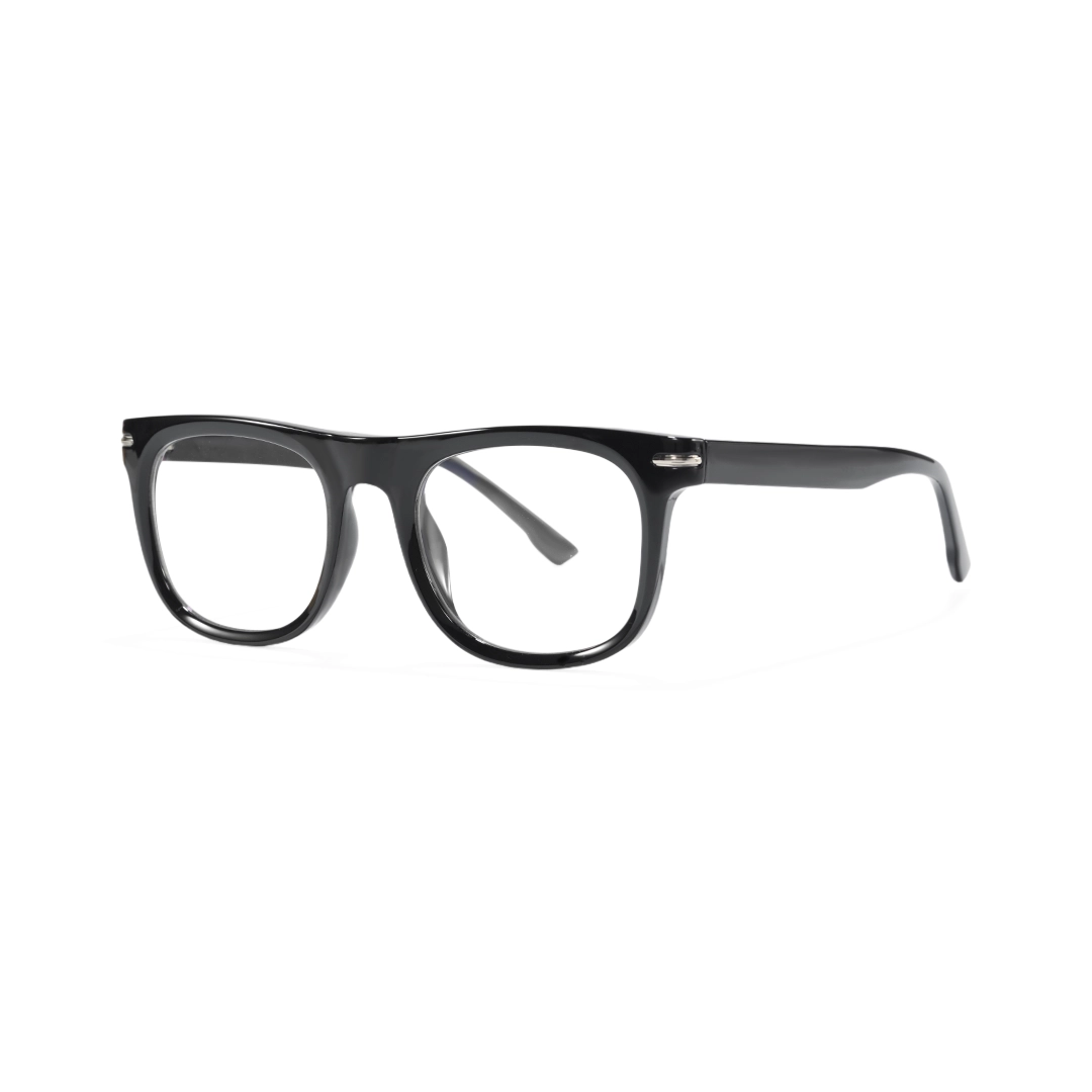 Angle view of Solo rectangle tr90 eyeglasses ER0042510 in black