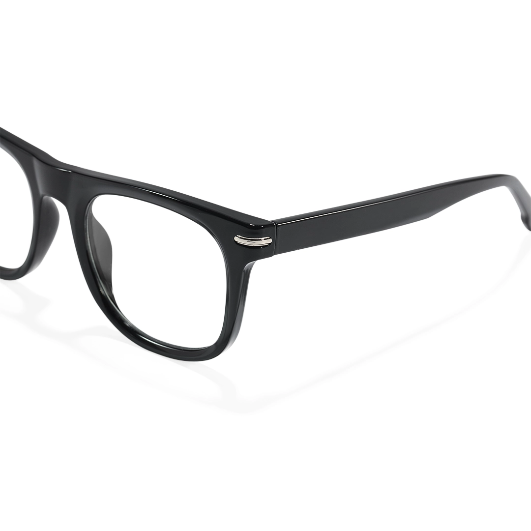 End piece detail of Solo rectangle tr90 eyeglasses ER0042510 in black