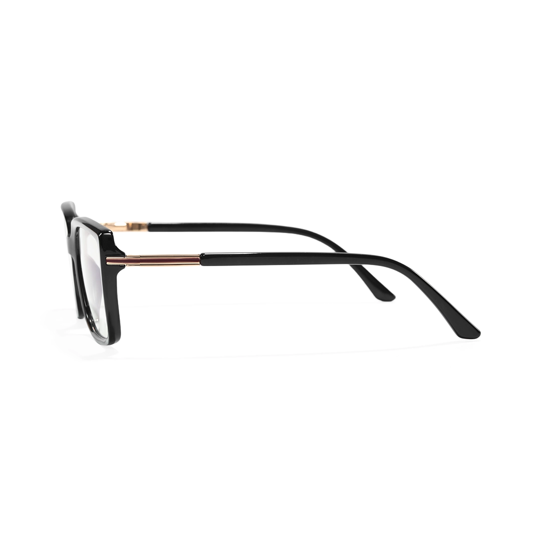 Side view of Vira rectangle tr90 eyeglasses ER0072510 in black