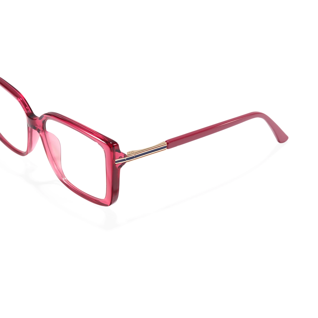 End piece detail of Vira rectangle tr90 eyeglasses ER0072510 in red