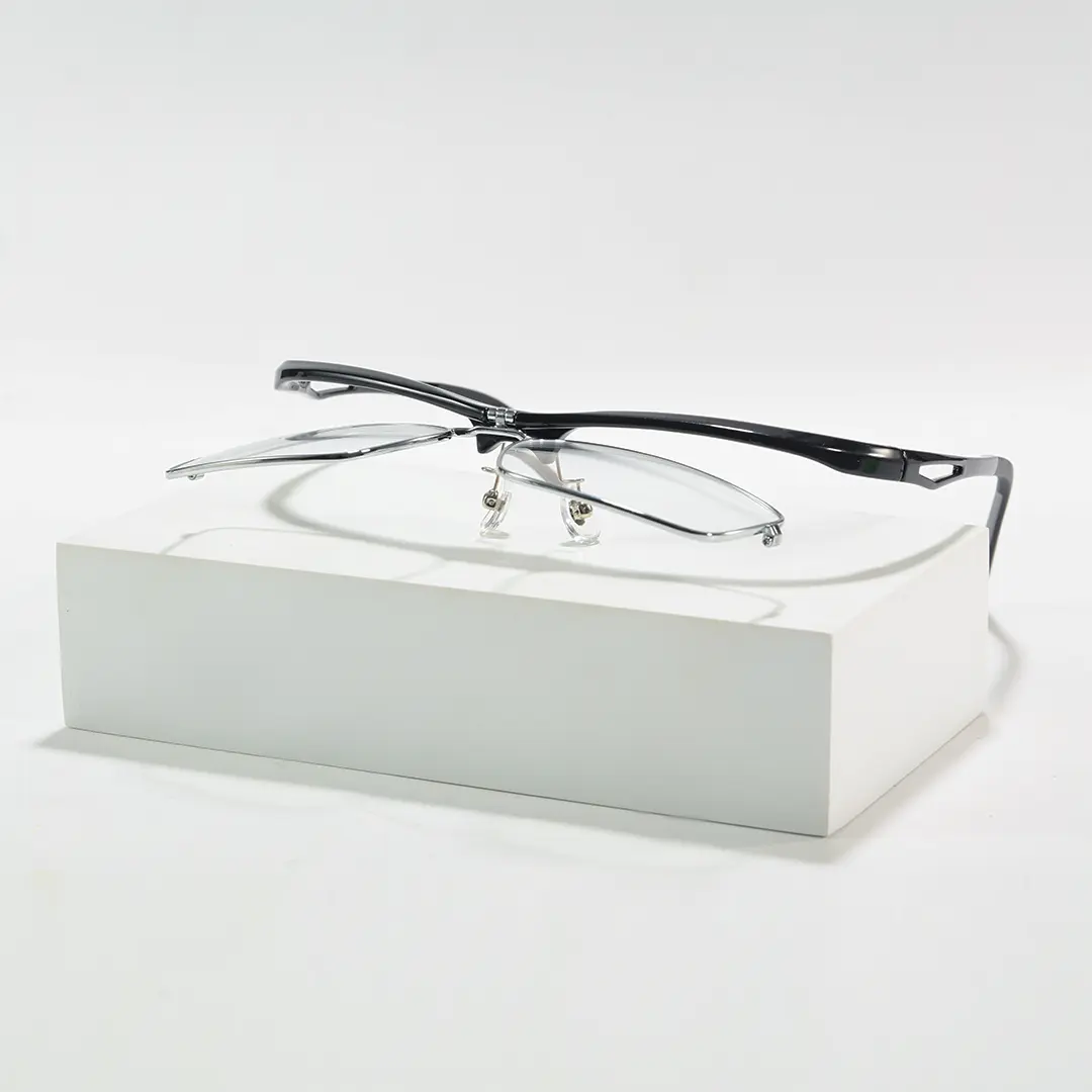Scene view of Oberon rectangle tr90 eyeglasses ER0102603 in black