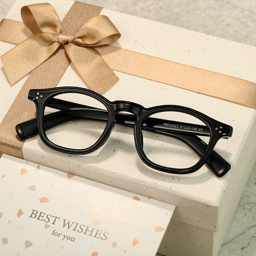 Scene view of Strong rectangle tr90 eyeglasses ER0112412 in black