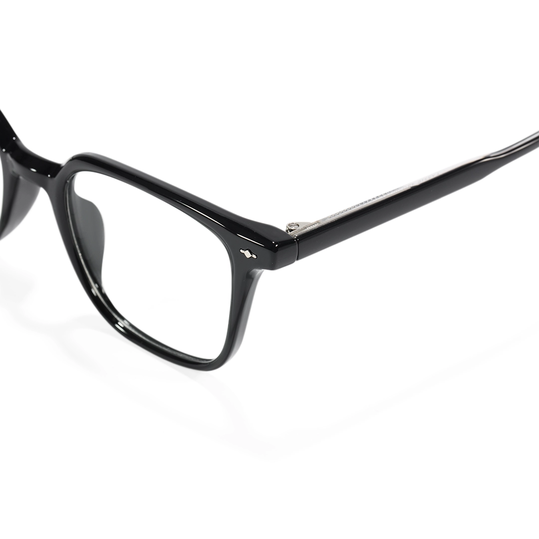 Temple detail of Ailany rectangle tr90 eyeglasses ER0112508 in black-1