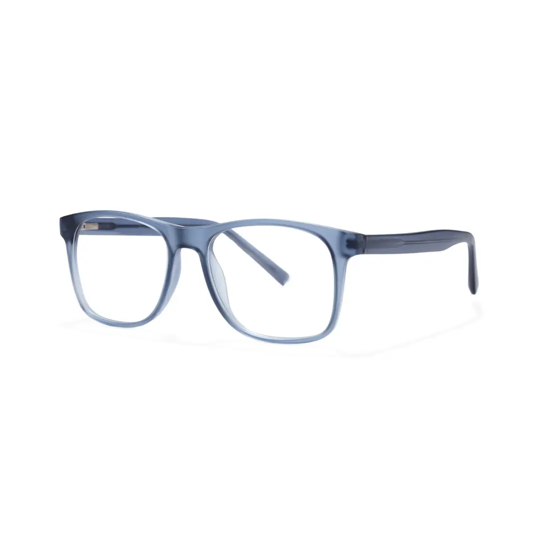 Angle view of Liam rectangle tr90 eyeglasses ER0122508 in blue