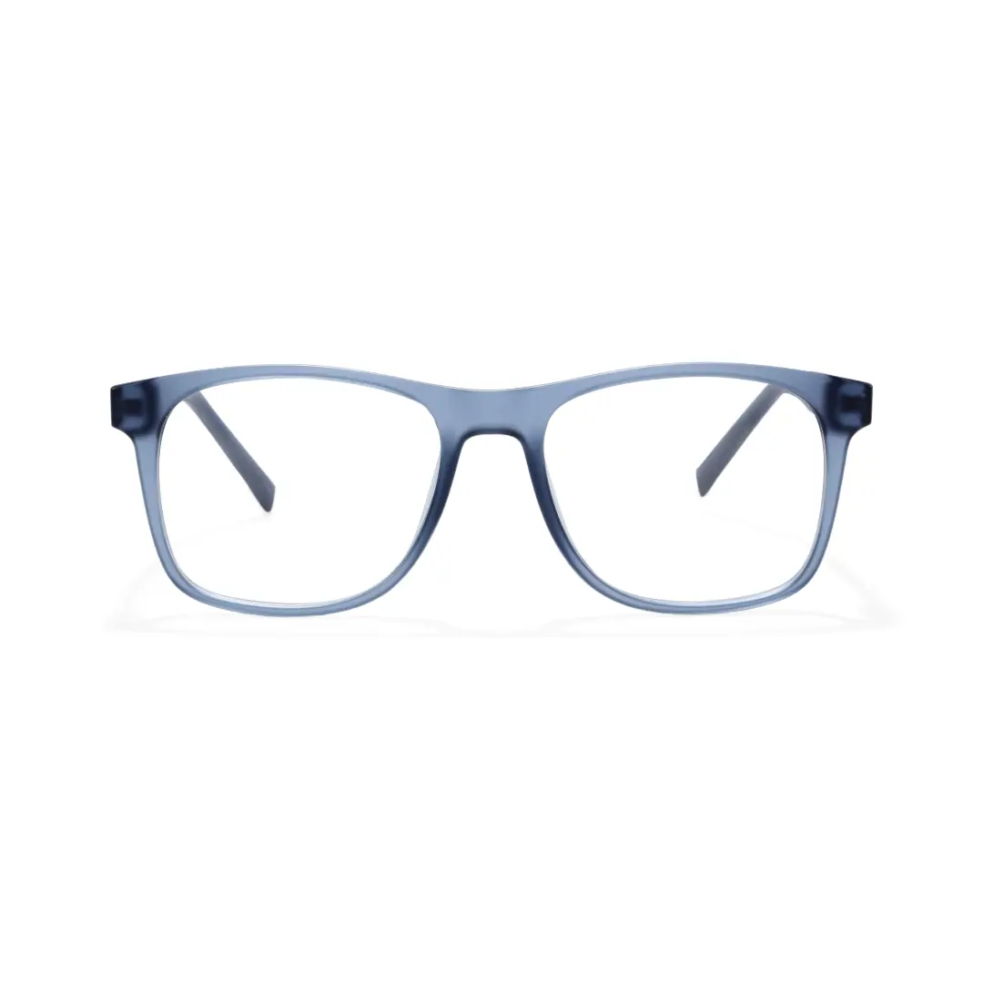 Front view of Liam rectangle tr90 eyeglasses ER0122508 in blue