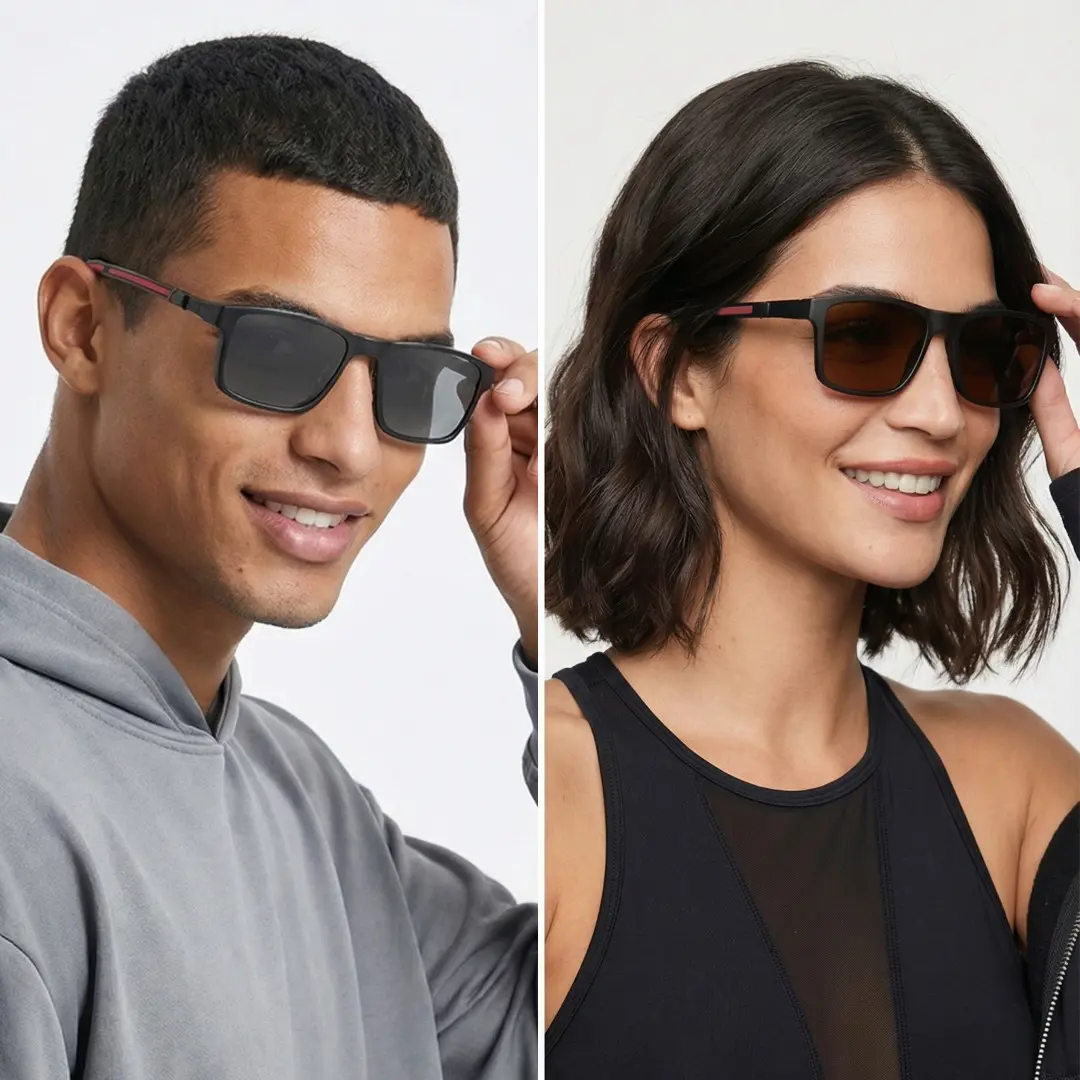 monty-black-rectangle-tr90-magnetic-clip-on-eyeglasses-set-clip-on-lenses-model-duo-adjusting-glasses-profile-view