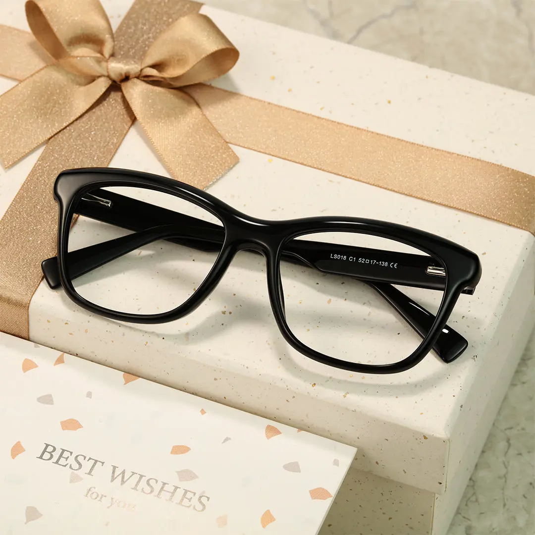 Scene view of Timon rectangle tr90 eyeglasses ER0162412 in black