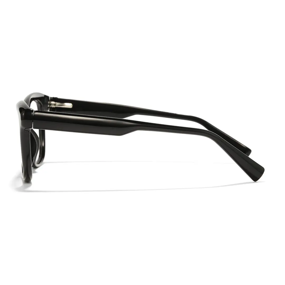Side view of Timon rectangle tr90 eyeglasses ER0162412 in black