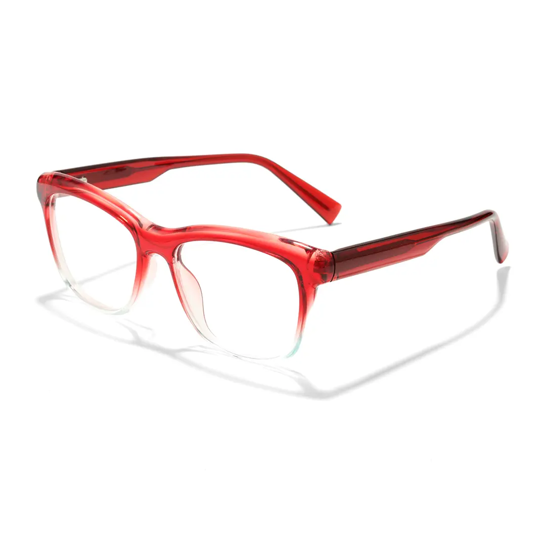 Angle view of Timon rectangle tr90 eyeglasses ER0162412 in red
