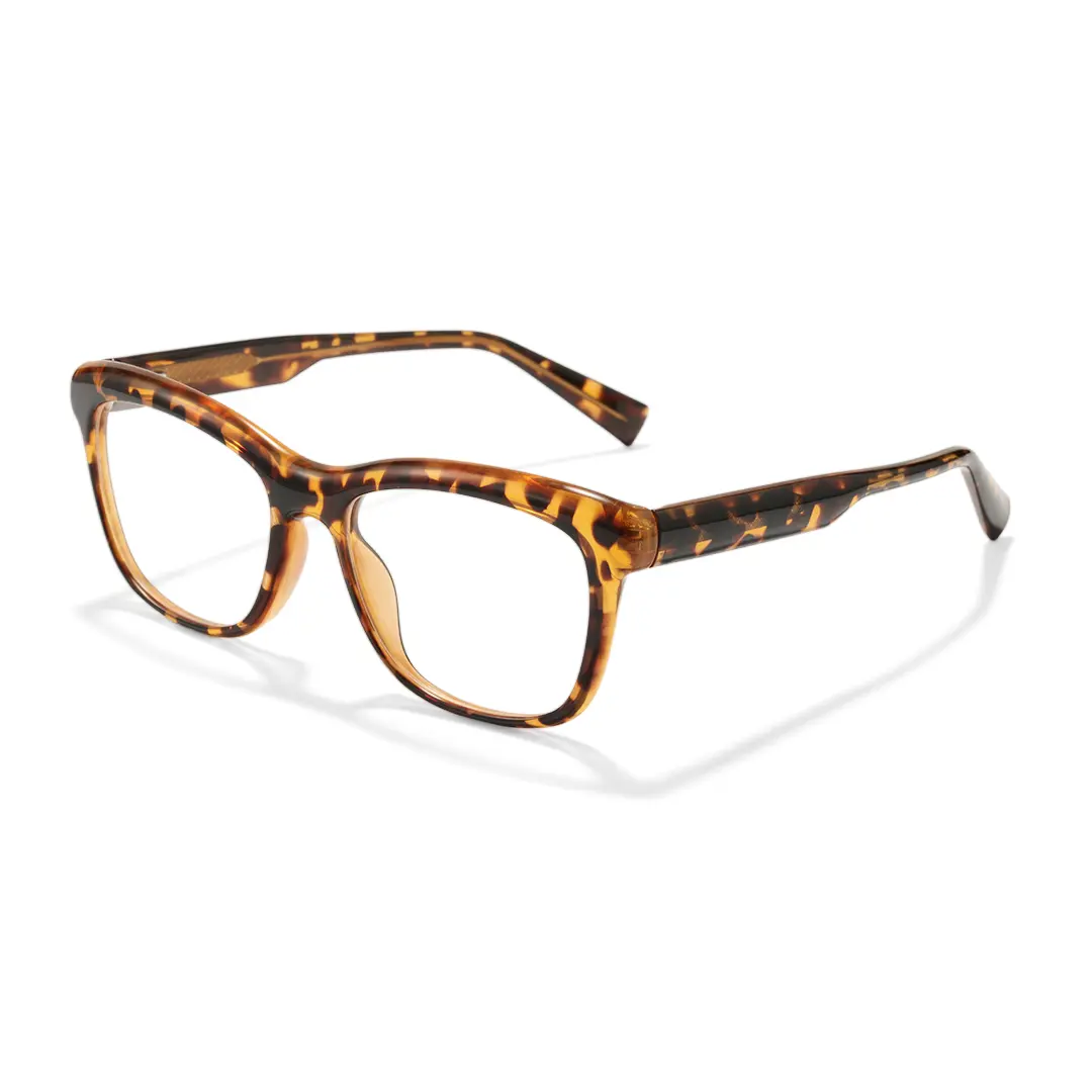 Angle view of Timon rectangle tr90 eyeglasses ER0162412 in tortoise