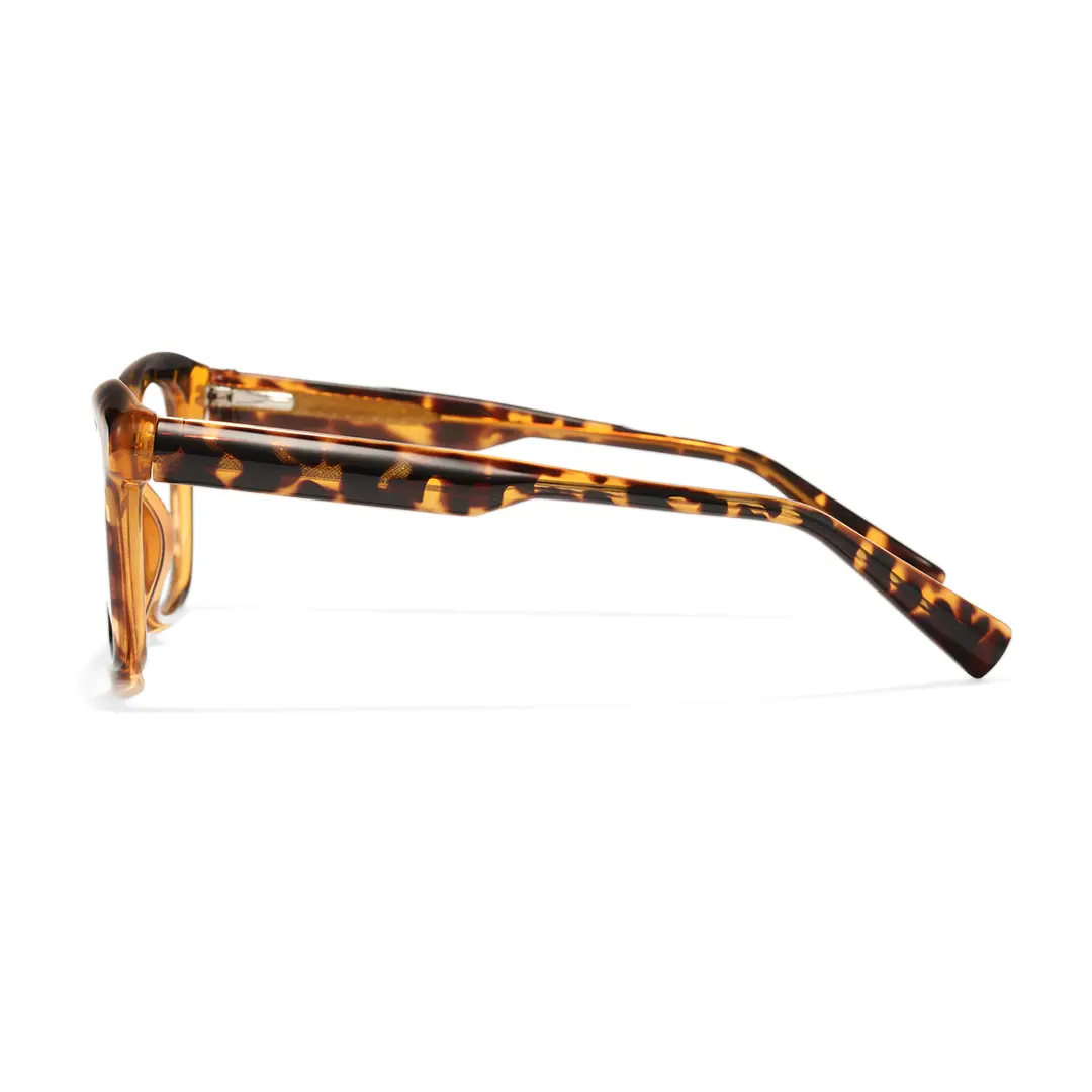 Side view of Timon rectangle tr90 eyeglasses ER0162412 in tortoise