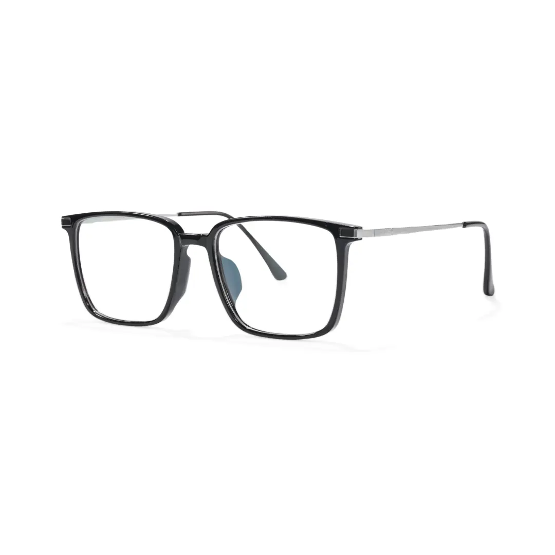Angle view of Leslie rectangle tr90 eyeglasses ER0172508 in black