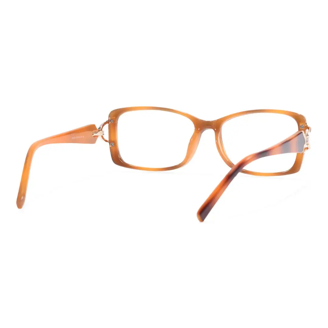 Back view of Nyssa rectangle tr90 eyeglasses ER0172509 in tortoise