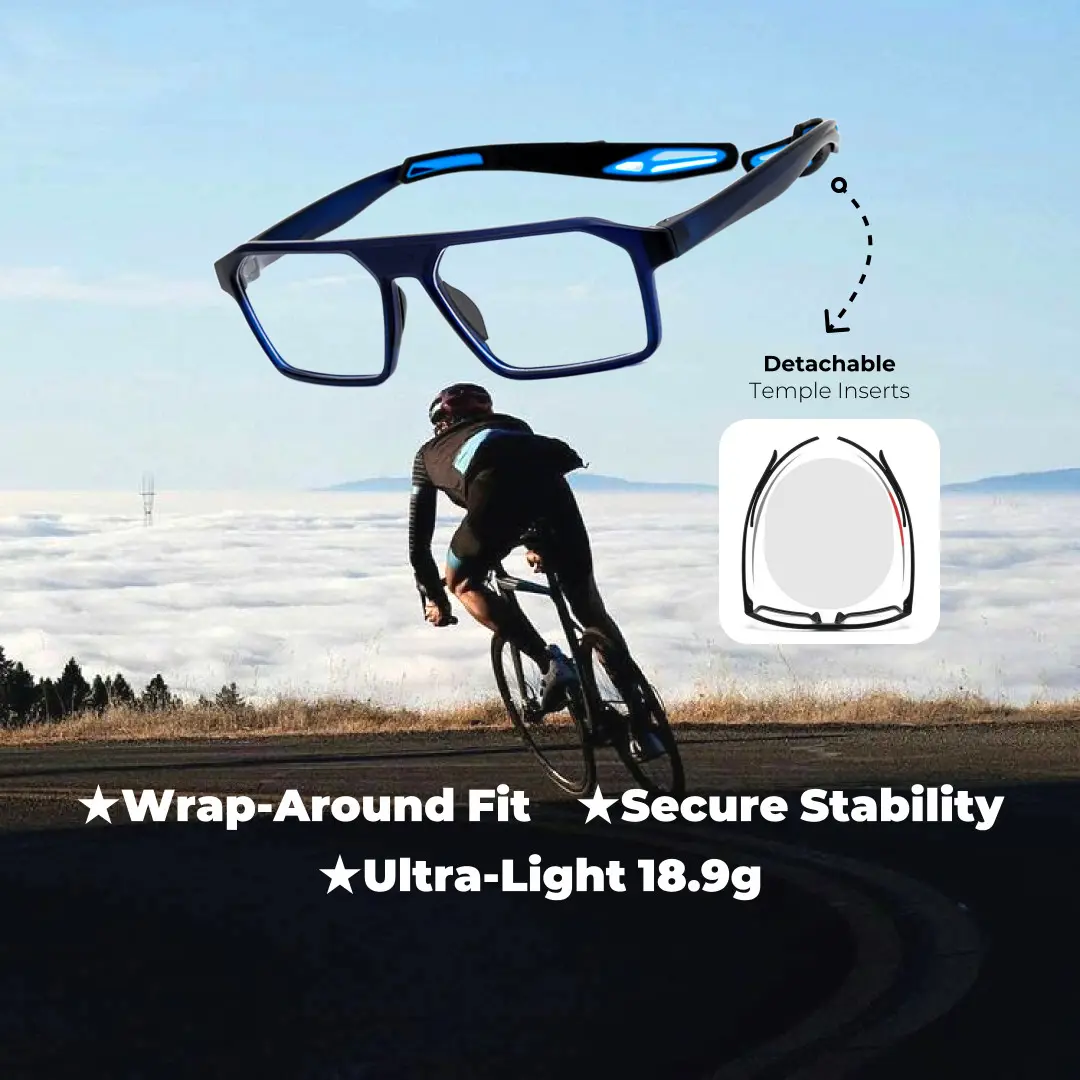 Frame detail view of Colson rectangle tr90 eyeglasses ER0202508 in blue