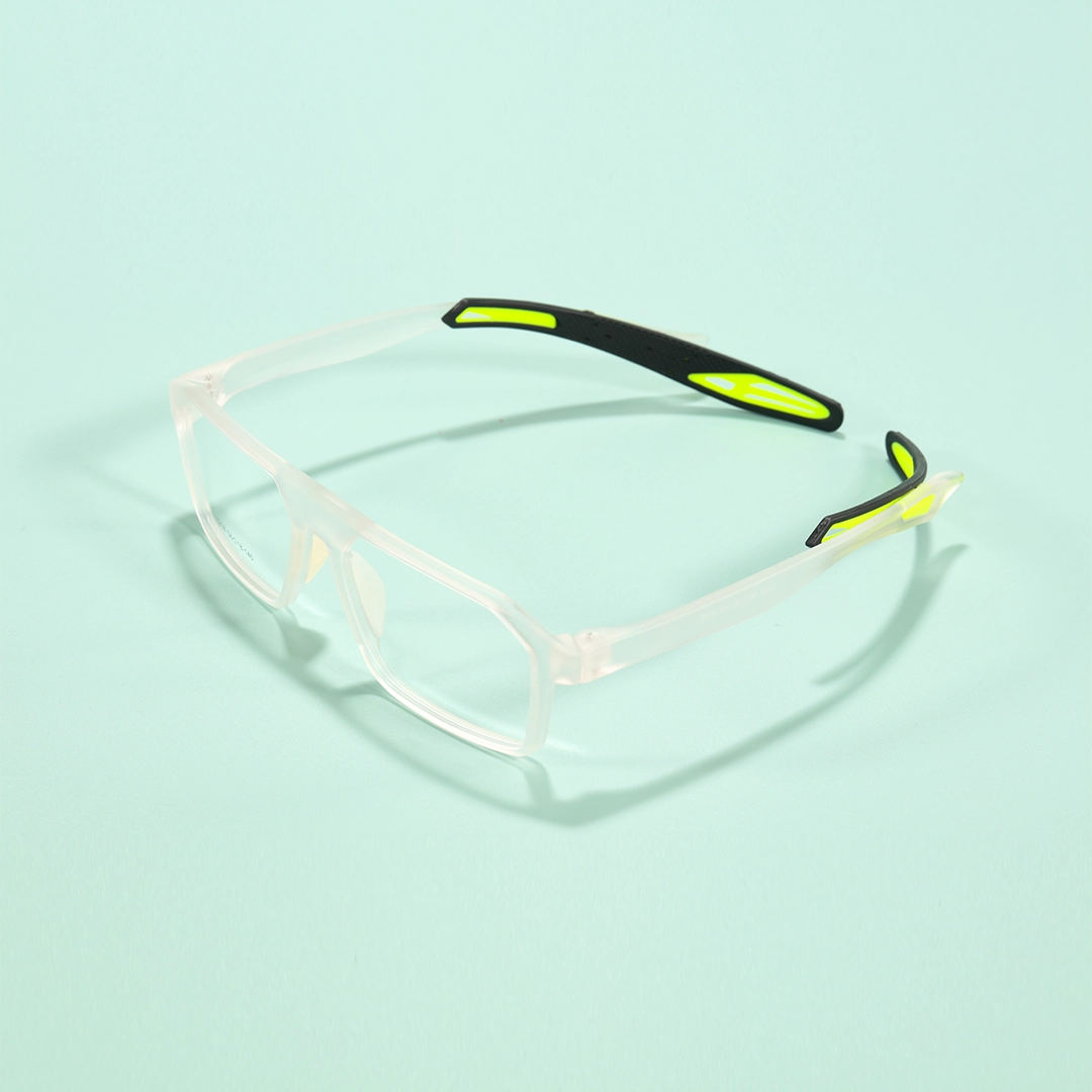 Scene view of Colson rectangle tr90 eyeglasses ER0202508 in clear