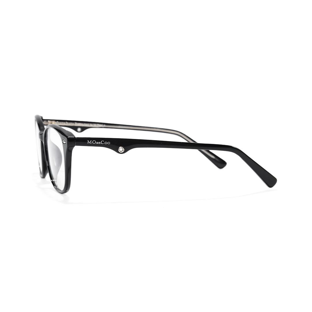 Side view of Noel fashion rectangle tr90 eyeglasses ER0212601 in black