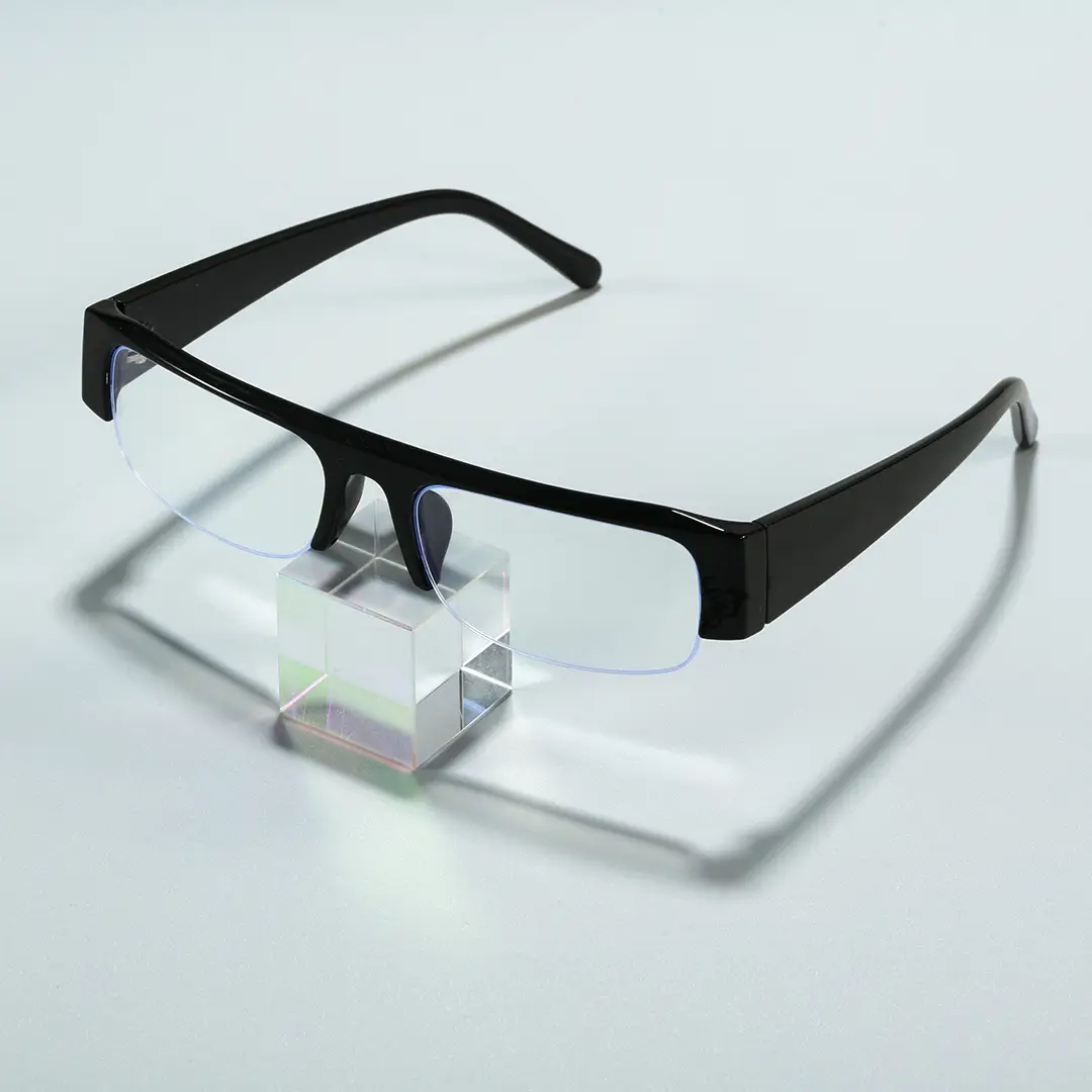 Scene view of Soleil fashion rectangle tr90 eyeglasses ER0212604 in black