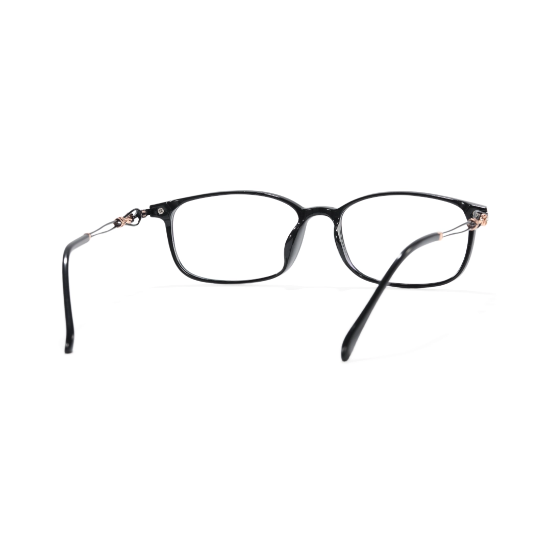 Back view of Paloma rectangle tr90 eyeglasses ER0222509 in black