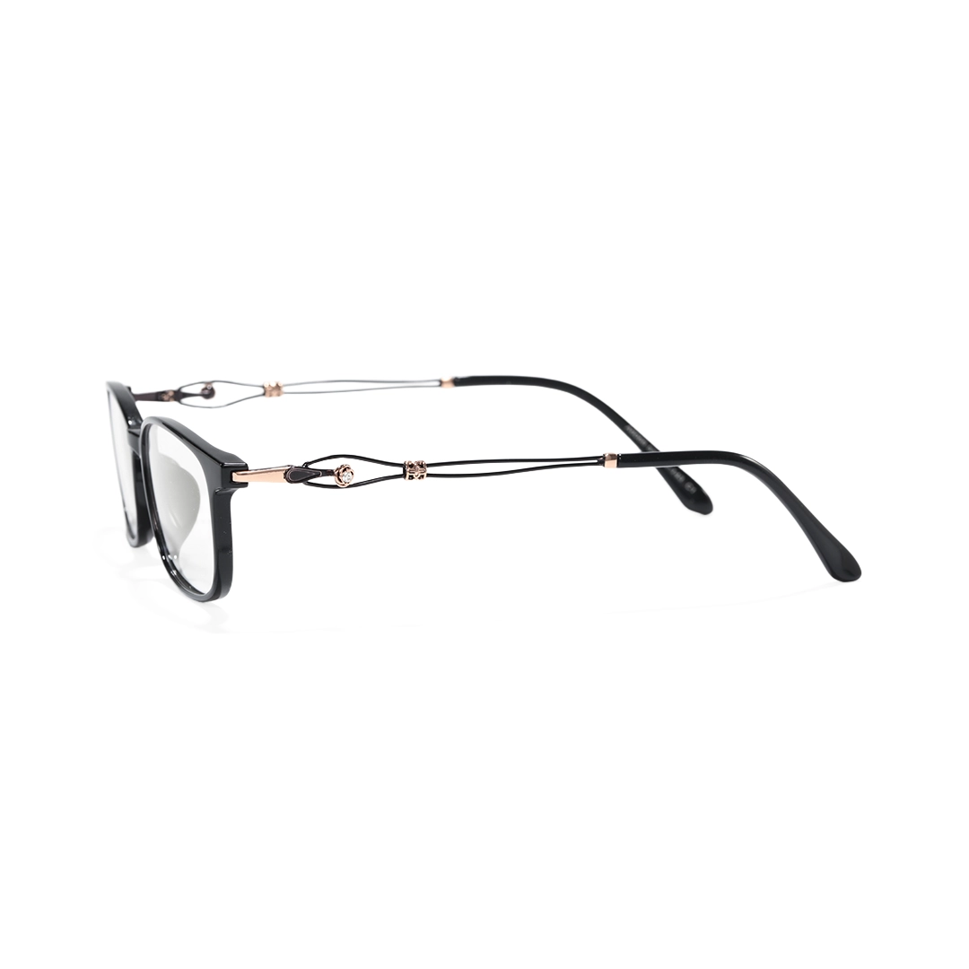 Side view of Paloma rectangle tr90 eyeglasses ER0222509 in black