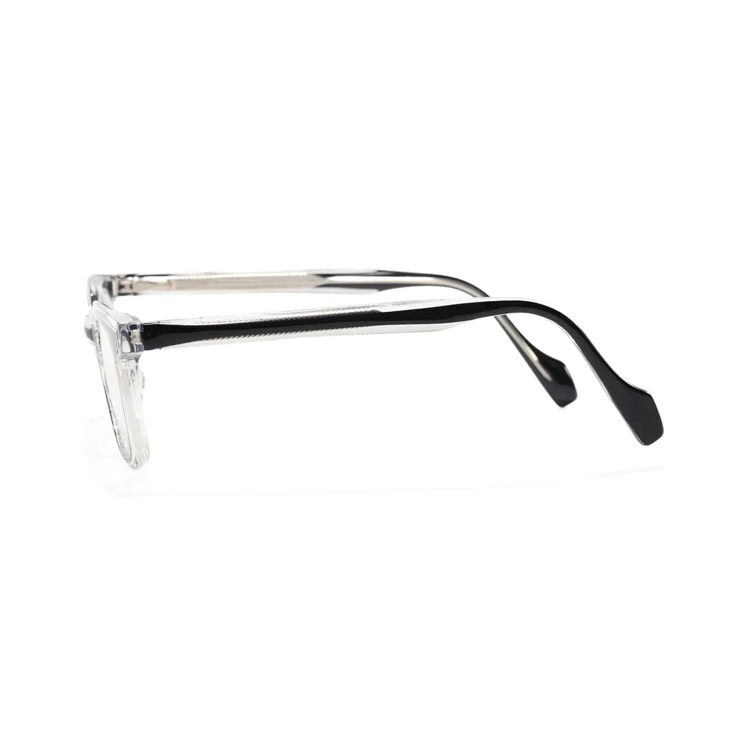 Side view of Finley rectangle tr90 eyeglasses ER0232508 in black