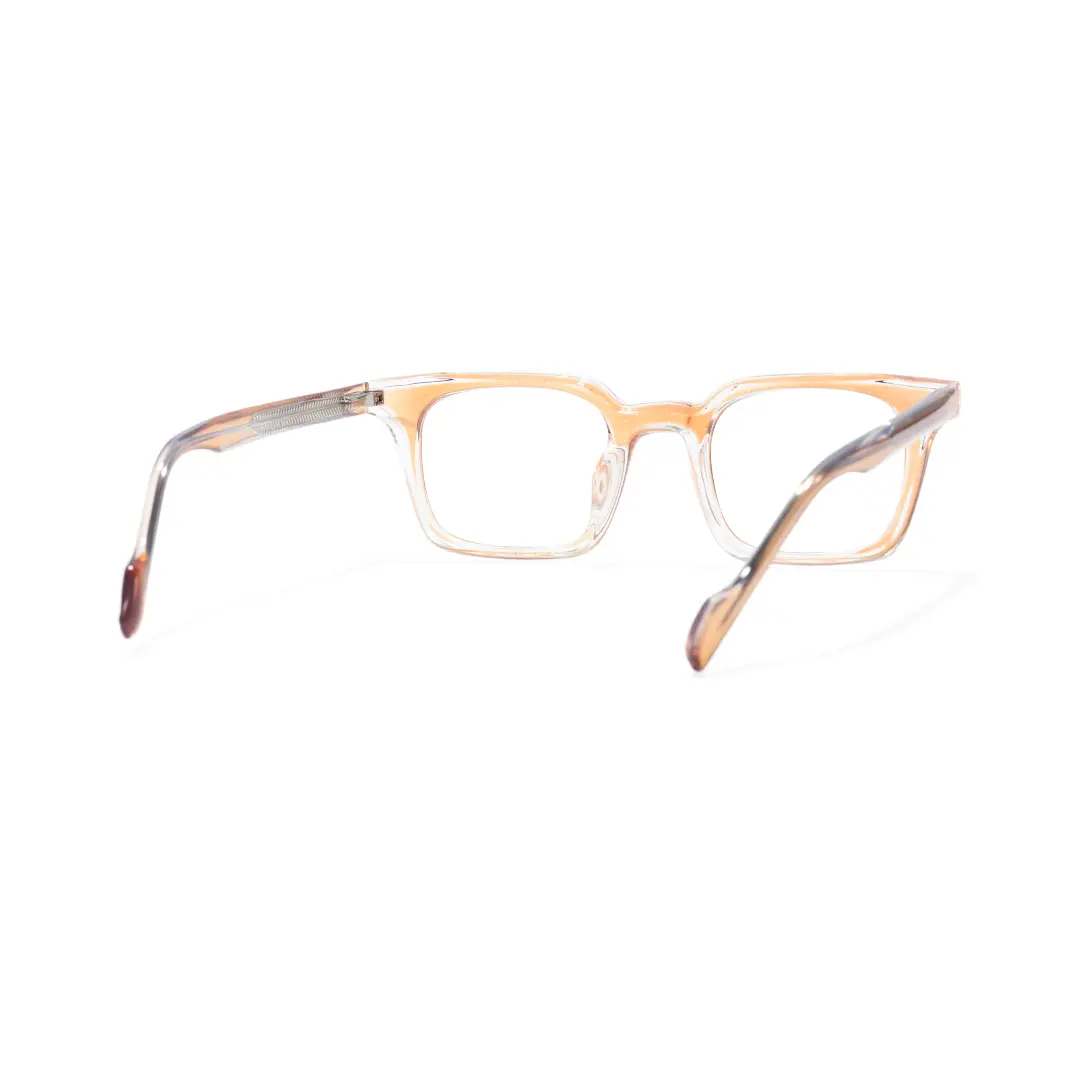 Back view of Finley rectangle tr90 eyeglasses ER0232508 in brown