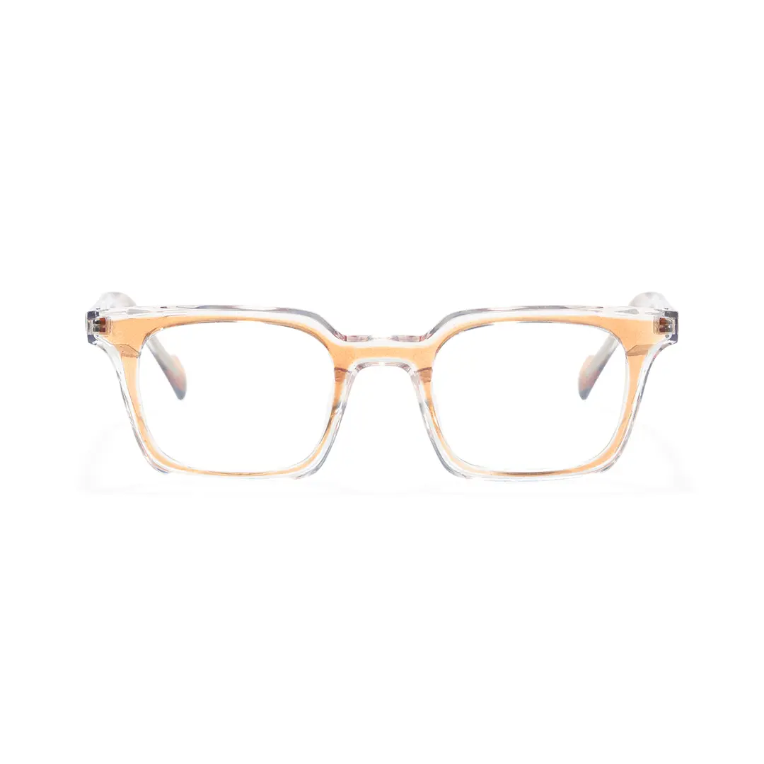 Front view of Finley rectangle tr90 eyeglasses ER0232508 in brown