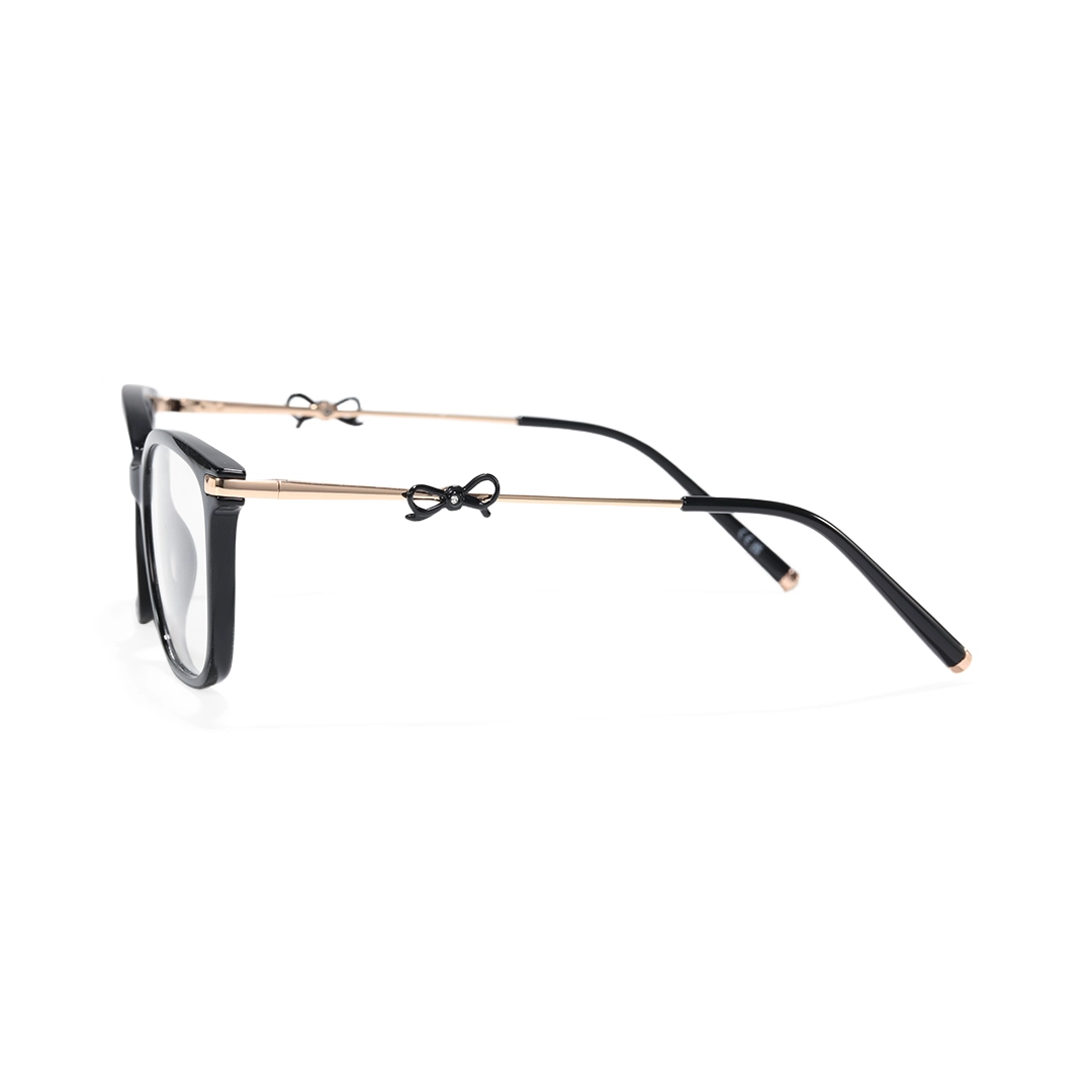 Side view of Rosaline rectangle tr90 eyeglasses ER0232509 in black